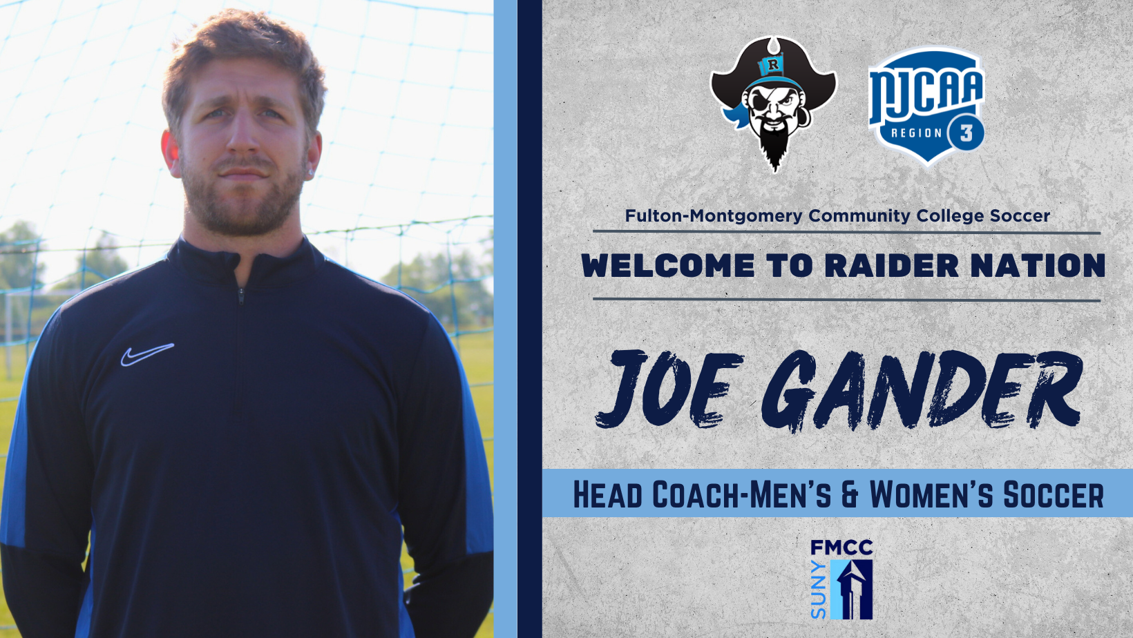Joe Gander has been selected as the next coach for the FMCC Soccer Program.